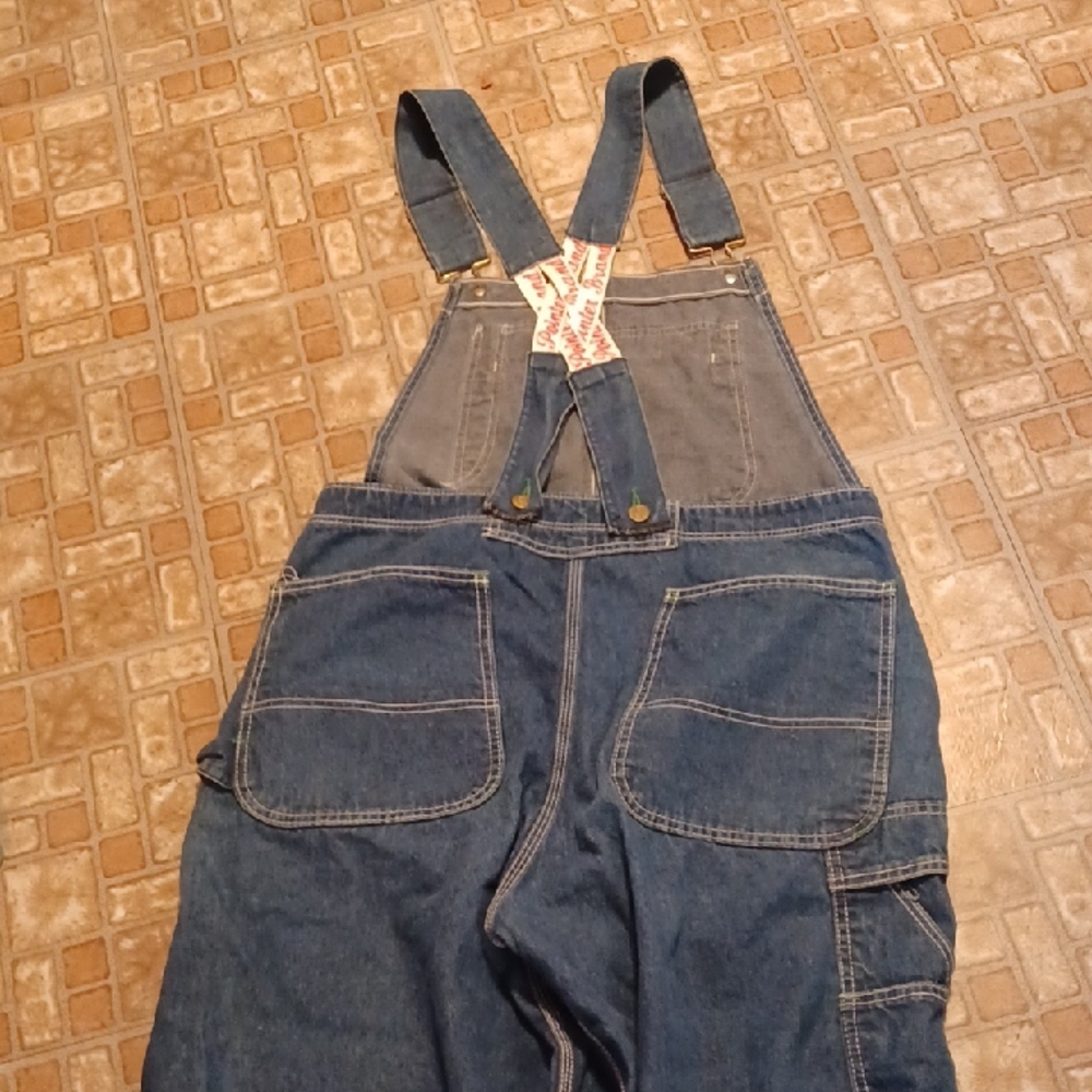 Vintage Bided Overalls Pointer Removeable Suspend… - image 1